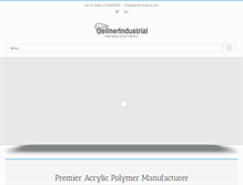 Tablet Screenshot of gellnerindustrial.com